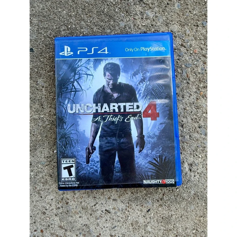 Uncharted 4 A Thiefs End Sony PS4 Video Game Naughty Dog T Rated-Tested